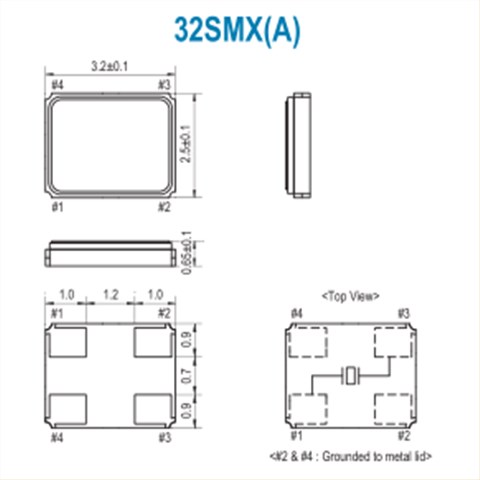 SMI晶振,贴片晶振,32SMX(A)晶振,日本进口晶体