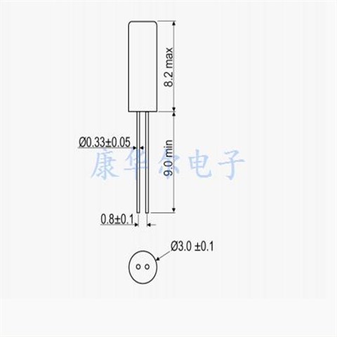 LFXTAL002996BULK,IQD晶振,12.5pF无源晶振,圆柱晶振