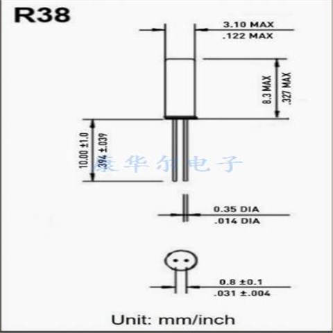 R38-32.768-12.5-EXT-5PPM,美国拉隆晶振,±5ppm,石英晶振