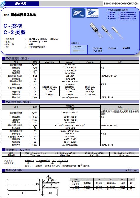 C-002RX，C-004R,C-005R,C-2-TYPE