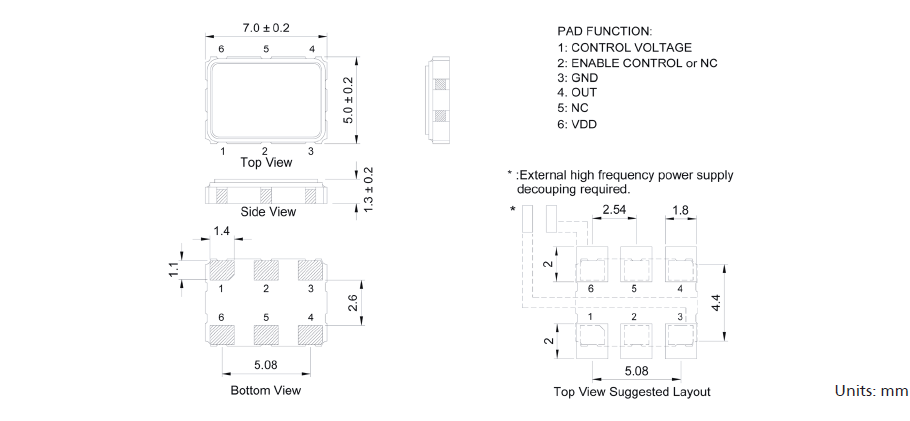 TXC_6U_7_5 CMOS VCXO