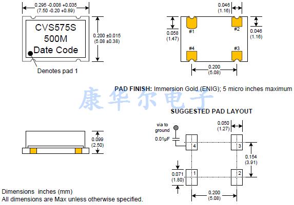 CVS575S-500 7.5_5.0mm VCSO