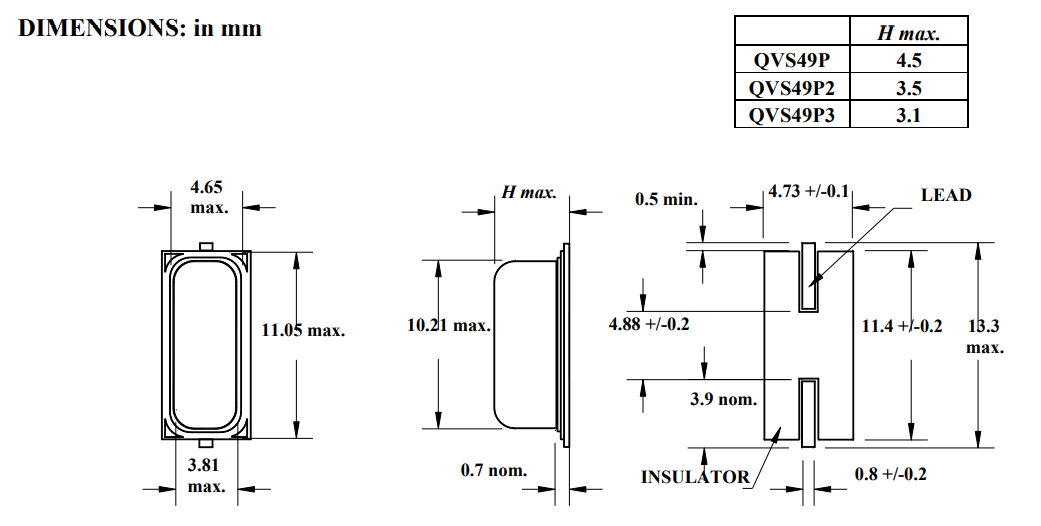 QVS49P3-21AF18-19.200,QVS进口晶振.6G路由器晶振