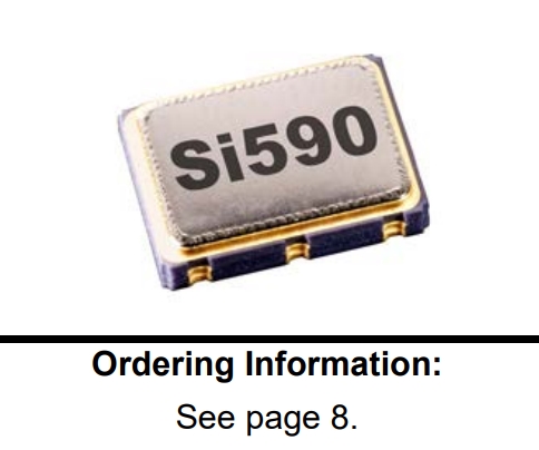Si590有源晶振/590BF300M000DG/6G物联网晶振/Skyworks差分振荡器